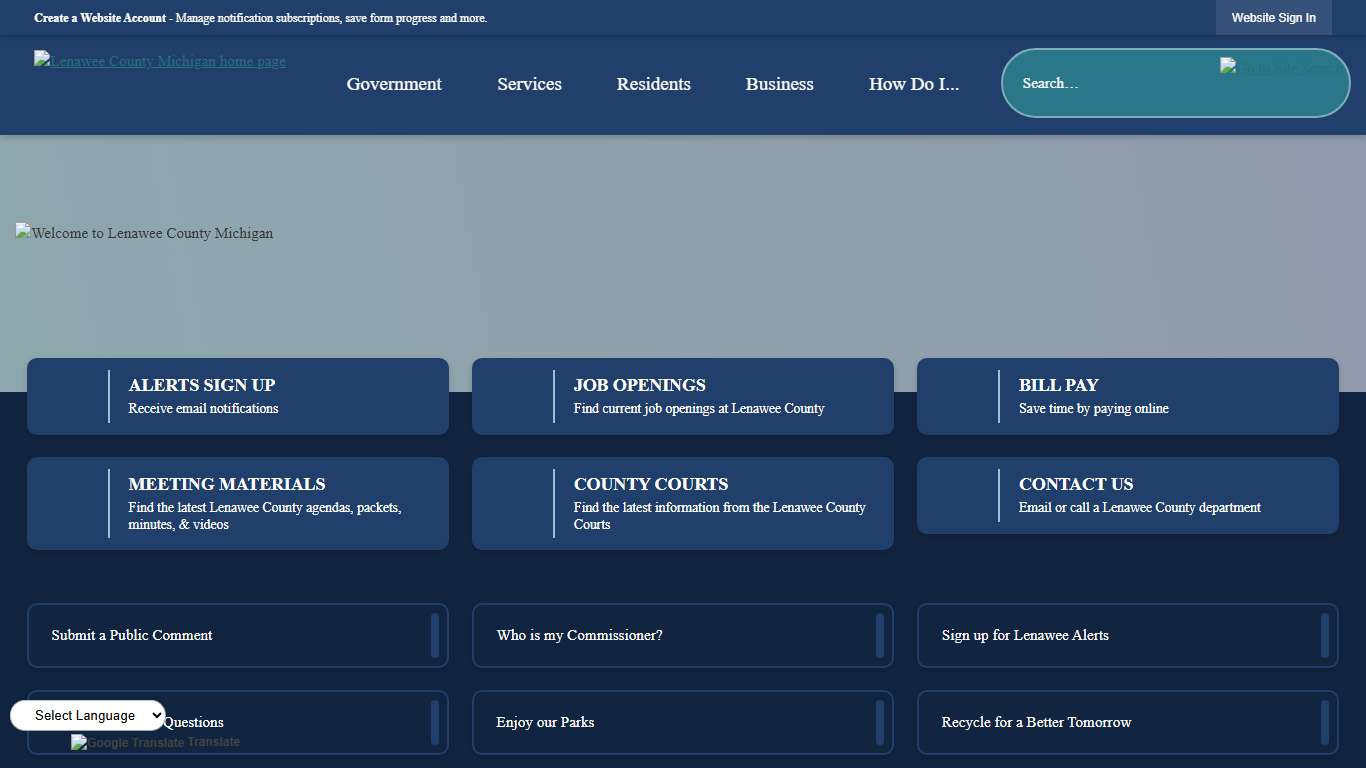 Lenawee County, MI Official Website